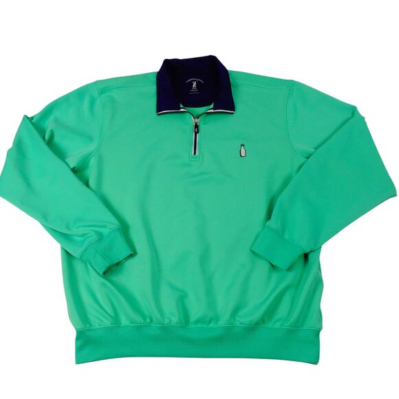 Fairway & Greene Green Quarter-Zip Sweatshirt - Picture 2 of 6
